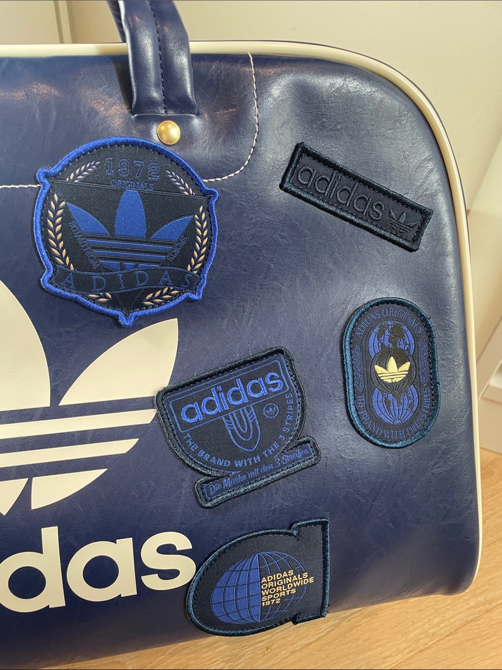 NWT adidas Large Bowling Bag Navy Blue- Very Rare and Unique - Weekender Bag - Picture 3 of 14